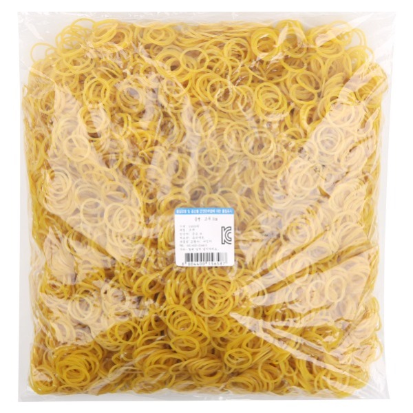 UN 30000 만들기재료 생활용품 고무밴드 3cm 노랑고무줄