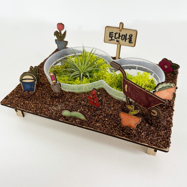 T DIY 방과후만들기 콜크클레이 이오난사 연못 테라리움 식물만들기