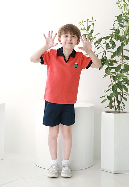 부엉이 다홍 티셔츠 세트 어린이집 활동복 원복 어린이날 선물용티