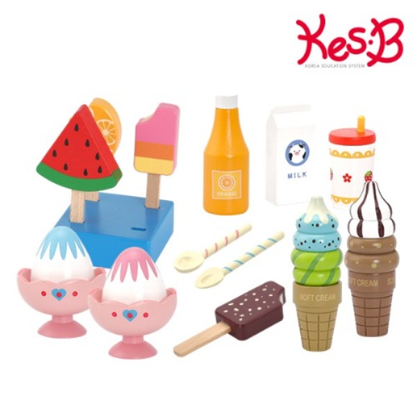 kb 캐스비 장난감완구 빅토리아 소꿉놀이 마트놀이 디저트파티(2252)아이스크림 과일모형